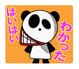 An ill-natured panda sticker #653426