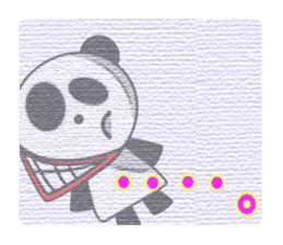 An ill-natured panda sticker #653446