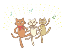 Stuffed cats sticker #653947