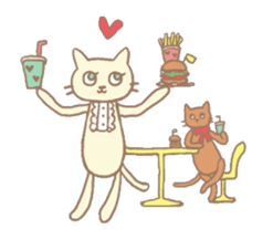 Stuffed cats sticker #653962