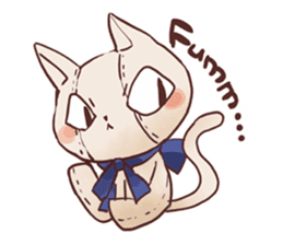 Stuffed cat "Nyandafuru" sticker #653989