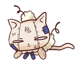 Stuffed cat "Nyandafuru" sticker #654001