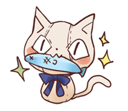 Stuffed cat "Nyandafuru" sticker #654002