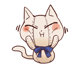 Stuffed cat "Nyandafuru" sticker #654003