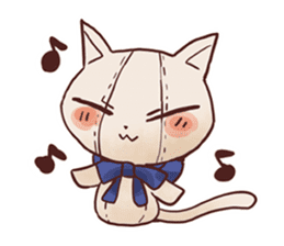 Stuffed cat "Nyandafuru" sticker #654006