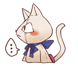 Stuffed cat "Nyandafuru" sticker #654021