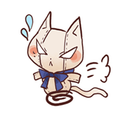 Stuffed cat "Nyandafuru" sticker #654022