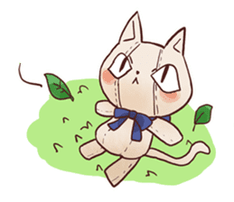 Stuffed cat "Nyandafuru" sticker #654023