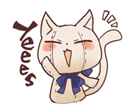 Stuffed cat "Nyandafuru" sticker #654024