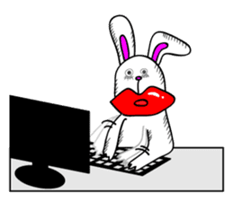 Atsuo the rabbit sticker #655194