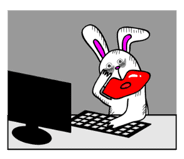 Atsuo the rabbit sticker #655196