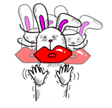 Atsuo the rabbit sticker #655207