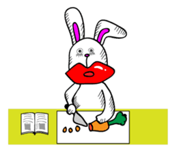 Atsuo the rabbit sticker #655210
