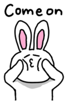 Acchan of rabbit English version sticker #655827