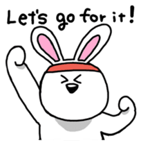 Acchan of rabbit English version sticker #655828