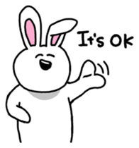 Acchan of rabbit English version sticker #655829