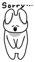 Acchan of rabbit English version sticker #655831