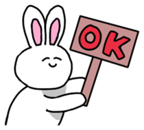 Acchan of rabbit English version sticker #655834