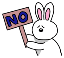Acchan of rabbit English version sticker #655835