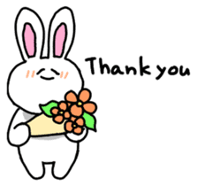 Acchan of rabbit English version sticker #655843