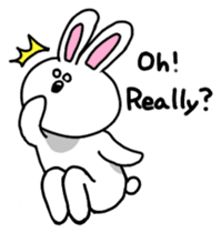 Acchan of rabbit English version sticker #655847