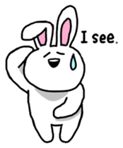 Acchan of rabbit English version sticker #655848