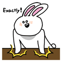 Acchan of rabbit English version sticker #655851