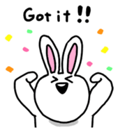 Acchan of rabbit English version sticker #655853
