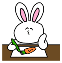 Acchan of rabbit English version sticker #655854