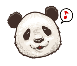 Humorous panda "Mr.Bendell" sticker #656306