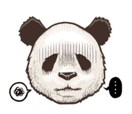 Humorous panda "Mr.Bendell" sticker #656310