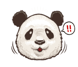 Humorous panda "Mr.Bendell" sticker #656313