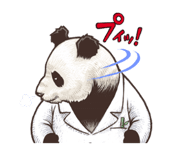 Humorous panda "Mr.Bendell" sticker #656317