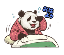Humorous panda "Mr.Bendell" sticker #656323