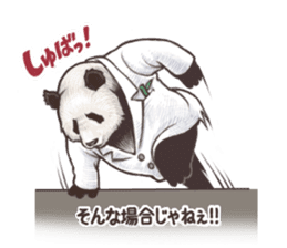 Humorous panda "Mr.Bendell" sticker #656327
