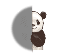 Humorous panda "Mr.Bendell" sticker #656331
