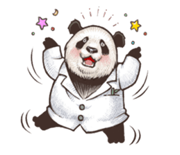 Humorous panda "Mr.Bendell" sticker #656333