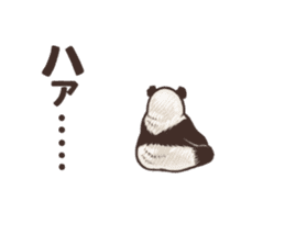 Humorous panda "Mr.Bendell" sticker #656334