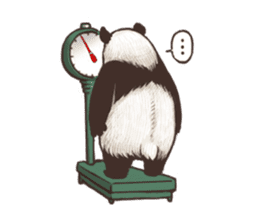 Humorous panda "Mr.Bendell" sticker #656345
