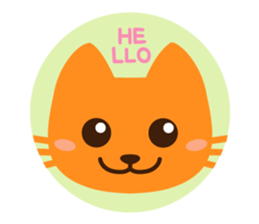 Are together with a cat. sticker #656426