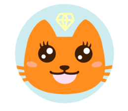 Are together with a cat. sticker #656429