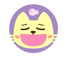 Are together with a cat. sticker #656430