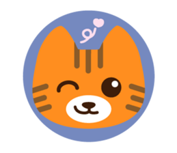 Are together with a cat. sticker #656438