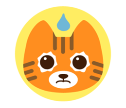 Are together with a cat. sticker #656439