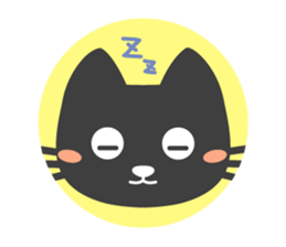 Are together with a cat. sticker #656444