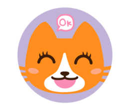 Are together with a cat. sticker #656447