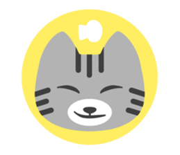 Are together with a cat. sticker #656451