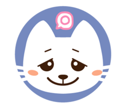 Are together with a cat. sticker #656454