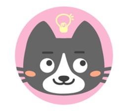 Are together with a cat. sticker #656460