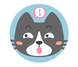 Are together with a cat. sticker #656461